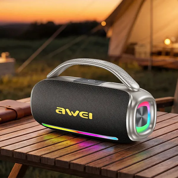 20260313500710433 Awei Y887 Portable Outdoor Wireless Speaker with RGB Light | Ultra Tech Gadget World BD - Image 2