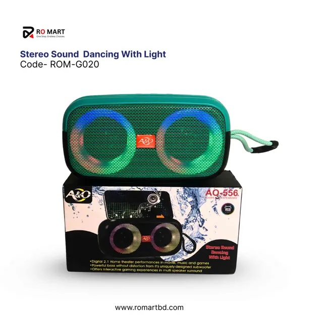 Bluetooth-Speaker-AO-556 Bluetooth Speaker AO-556 Price in Bangladesh | Portable RGB Speaker | Ultra Tech Gadget World BD - Image 2