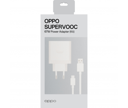 wall-charger-oppo-67w-6-1a-1-x-usb-a-with-usb-c-cable-white-vcb7caeh-1731399574244 OPPO SuperVOOC 67W Power Adapter Kit Original Fast Charger | Ultra Tech Gadget World BD - Image 2