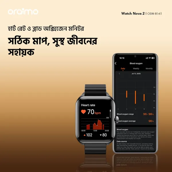 oraimo smartwatches watchnova2 osw 814 6 monitor bd oraimo smartwatches watchnova2 osw 814 6 monitor bd